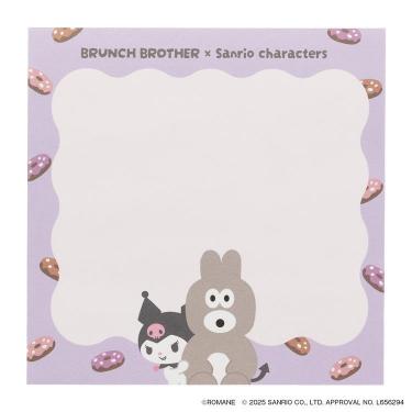 メモパッド ブランチブラザー×サンリオキャラクターズ バニー・クロミ