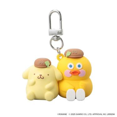 マスコットキーホルダー ブランチブラザー×サンリオキャラクターズ ダック・ポムポムプリン