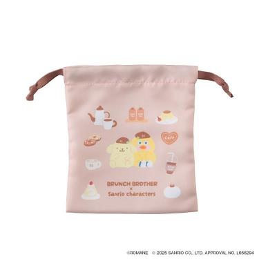 巾着ポーチセット ブランチブラザー×サンリオキャラクターズ ダック・ポムポムプリン