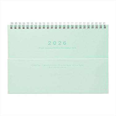 2026年1月始まり手帳 月間 A5 ノートブックカレンダー・マグネット ミント