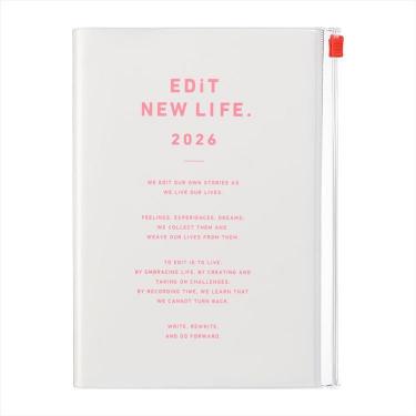2026年1月始まり デイリー B6変形 EDiT タイポポケット アイボリー