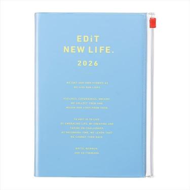 2026年1月始まり デイリー B6変形 EDiT タイポポケット セレストブルー