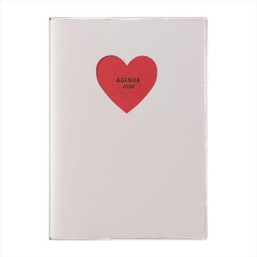 2025年10月始まり手帳 月間 B6 ホールハート アイボリー