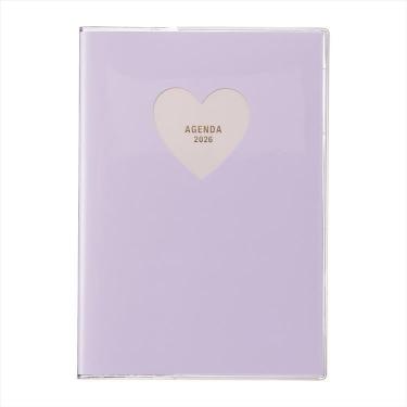 2025年10月始まり手帳 月間 B6 ホールハート パープル