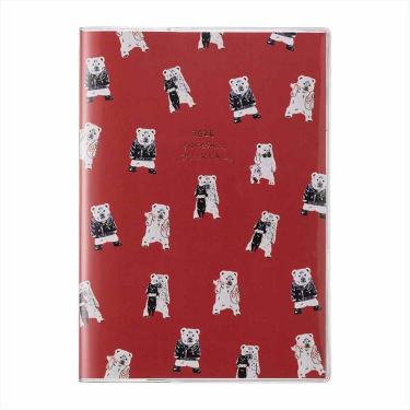 2025年10月始まり手帳 月間 B6 ポケファス レッド