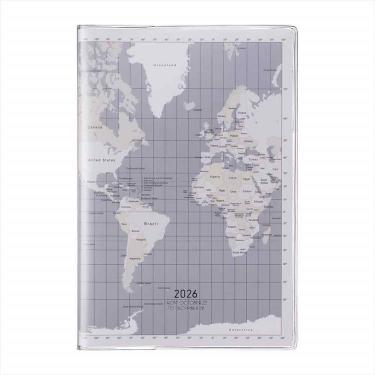 2025年10月始まり手帳 週間バーチカル B6変形 グローブ シルバー