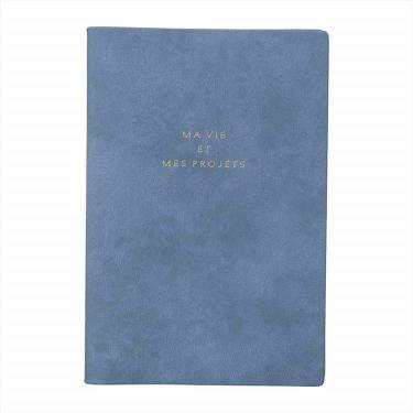 2025年10月始まり手帳 週間バーチカル B6変形 リザ グレイッシュブルー