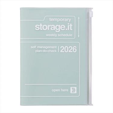 2025年12月始まり手帳 週間レフト B6変形 ストレージイット ミント