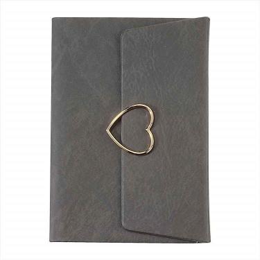 2025年12月始まり手帳 週間レフト B6変形 ハートフープ付きカバー ブラック