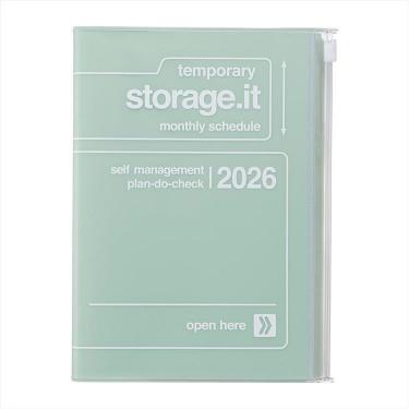 2025年12月始まり手帳 月間 B6変形 ストレージイット ミント