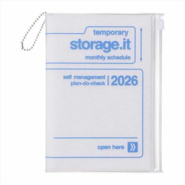 2025年12月始まり手帳 月間 B6変形 ストレージイット シャーベット ヨーグルト