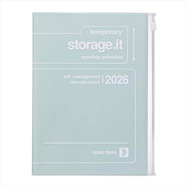 2025年12月始まり手帳 月間 A5 ストレージイット ミント