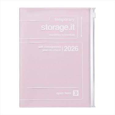 2025年12月始まり手帳 月間 A5 ストレージイット ピンク