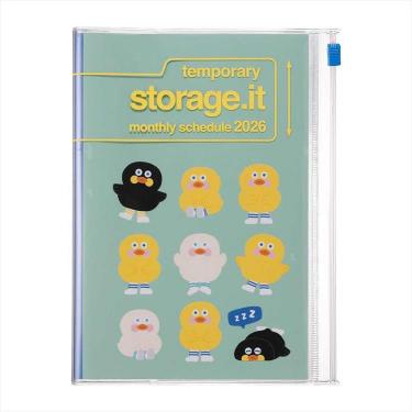 2025年12月始まり手帳 月間 A5 ストレージイット ブランチブラザー ダック