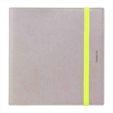 2025年12月始まり手帳 週間ブロック A5 スクエア PU縫製ジャケットカバー グレー