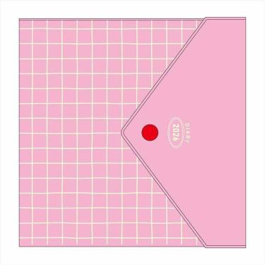 2025年12月始まり手帳 週間ブロック A5 スクエア POPエンベロ ピンク