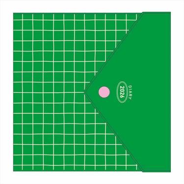 2025年12月始まり手帳 週間ブロック A5 スクエア POPエンベロ グリーン