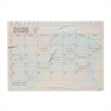 2026年1月始まり手帳 月間 B6変形 ノートブックカレンダー・S 岡村芳樹 Babyasleep