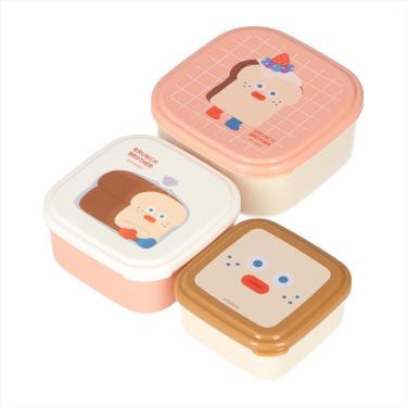ランチボックス 3個セット S220/M360/L550ml トースト ブランチブラザー お弁当箱