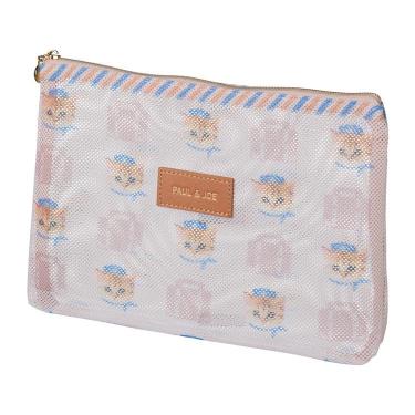 プリントメッシュフラットポーチ ポール&ジョー ヌネット・トラベル