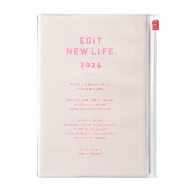 2026年4月始まり手帳 デイリー B6変形 EDiT タイポポケット アイボリー