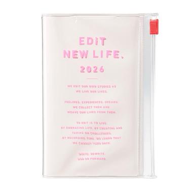 2026年4月始まり手帳 デイリー B7変形 EDiT タイポポケット アイボリー