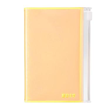 2026年4月始まり手帳 デイリー B7変形 EDiT クリアポケット ネオンオレンジ