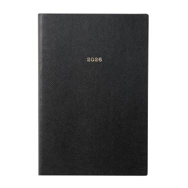 2026年4月始まり手帳 週間バーチカル セミA5 EDiT スープル・プリュス ランプブラック