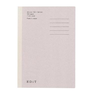 手帳用紙を使ったノート A6 EDiT 7mm横罫