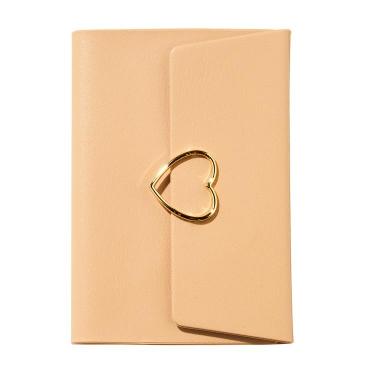 2026年3月始まり手帳 週間レフト B6変形 ハートフープ付きカバー ベージュ