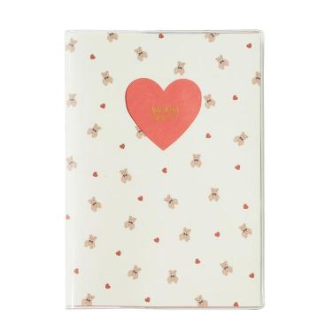 2026年3月始まり手帳 月間 B6 ホールハート・テディベア アイボリー