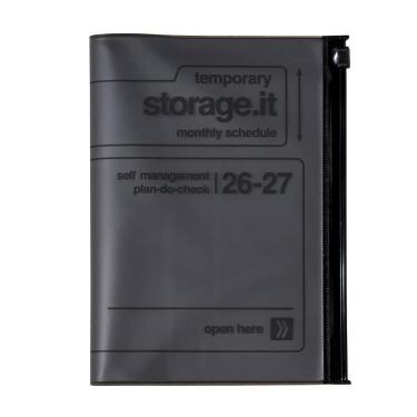 2026年3月始まり手帳 月間 B6変形 ストレージイット ブラック