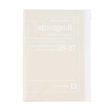 2026年3月始まり手帳 月間 B6変形 ストレージイット ホワイト