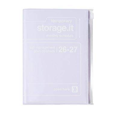 2026年3月始まり手帳 月間 B6変形 ストレージイット パープル