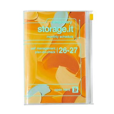 2026年3月始まり手帳 月間 B6変形 ストレージイット 岡村芳樹 Summer mandarin