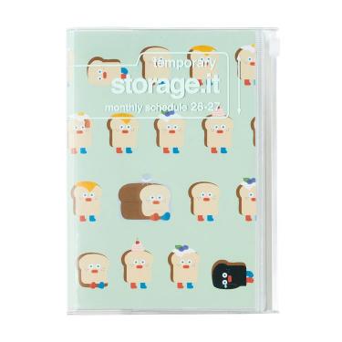 2026年3月始まり手帳 月間 B6変形 ストレージイット ブランチブラザー トースト