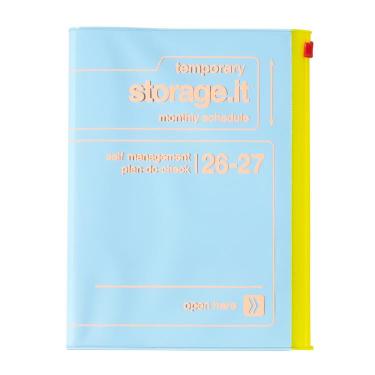 2026年3月始まり手帳 月間 A5 ストレージイット ビビッド ブルー