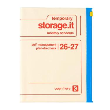 2026年3月始まり手帳 月間 A5 ストレージイット ビビッド アイボリー