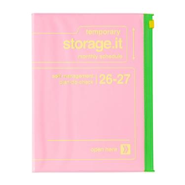 2026年3月始まり手帳 月間 A5 ストレージイット ビビッド ピンク