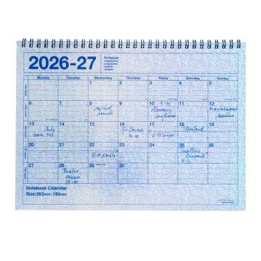 2026年4月始まり手帳 月間 B5変形 ノートブックカレンダー M シティライト