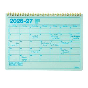 2026年4月始まり手帳 月間 B5変形 ノートブックカレンダー M パールミント
