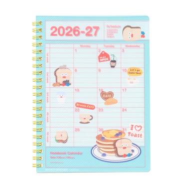 2026年4月始まり手帳 月間 B6変形 ノートブックカレンダー S・縦型 ブランチブラザー トースト