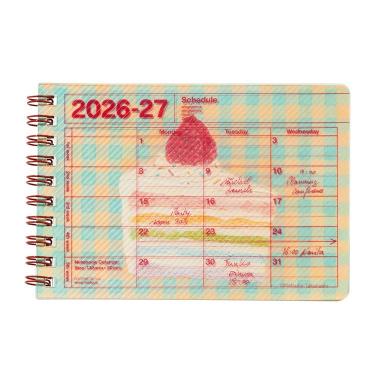 2026年4月始まり手帳 月間 B7変形 ノートブックカレンダー XS タカハシナツミ ミント