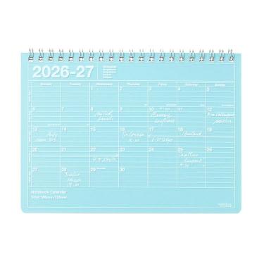 2026年4月始まり手帳 月間 B6変形 ノートブックカレンダー S ブルー