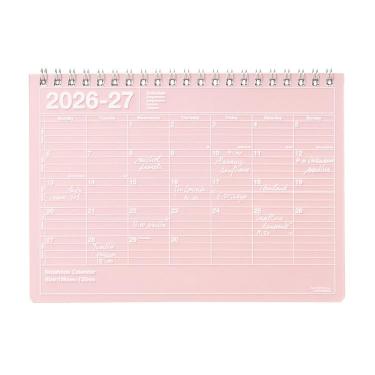 2026年4月始まり手帳 月間 B6変形 ノートブックカレンダー S ピンク