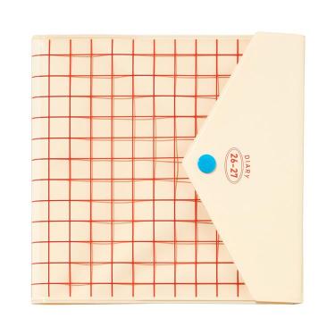 2026年3月始まり手帳 週間ブロック スクエア POPエンベロップ アイボリー