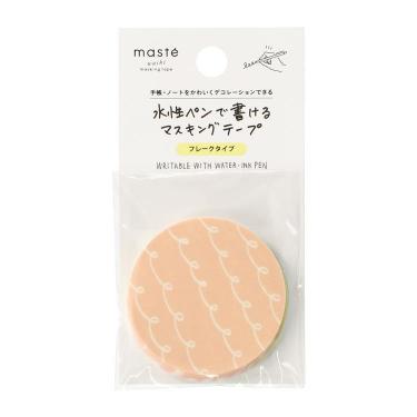 水性ペンで書けるマスキングテープ フレークタイプ まる・パターン