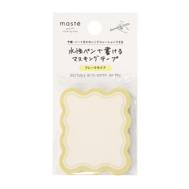 水性ペンで書けるマスキングテープ フレークタイプ ウェーブ・パステル