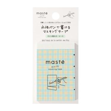 水性ペンで書けるマスキングテープ ミシン目入りシート パターンミックスA