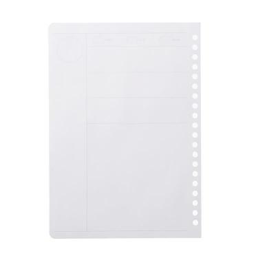 日付フリーリフィル 週間バーチカル A5 パピノット ラベンダー